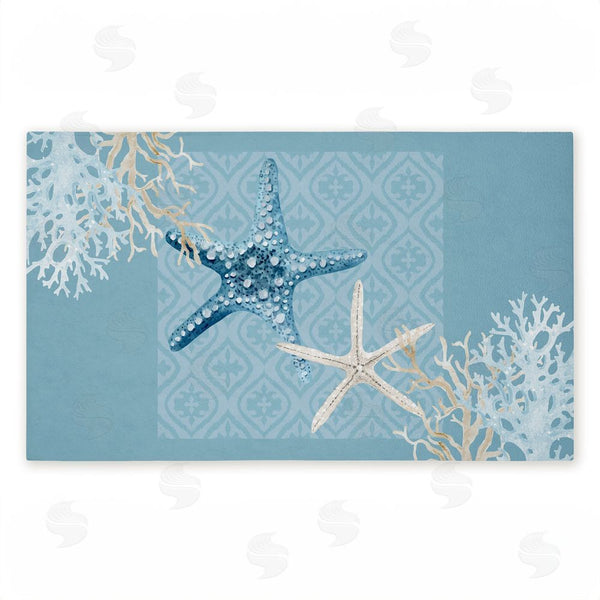 stupell industries Kim Allen | Starfish Tours Nautical Pattern Non-Woven Door Mat