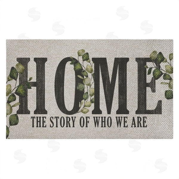 stupell industries Kim Allen | Story Of Who We Are Faux Sisal Door Mat