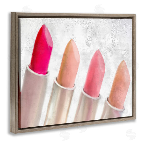Stupell Industries Kim Allen | Stylish Lipstick Assortment Dazzling Glam Makeup Wall Art