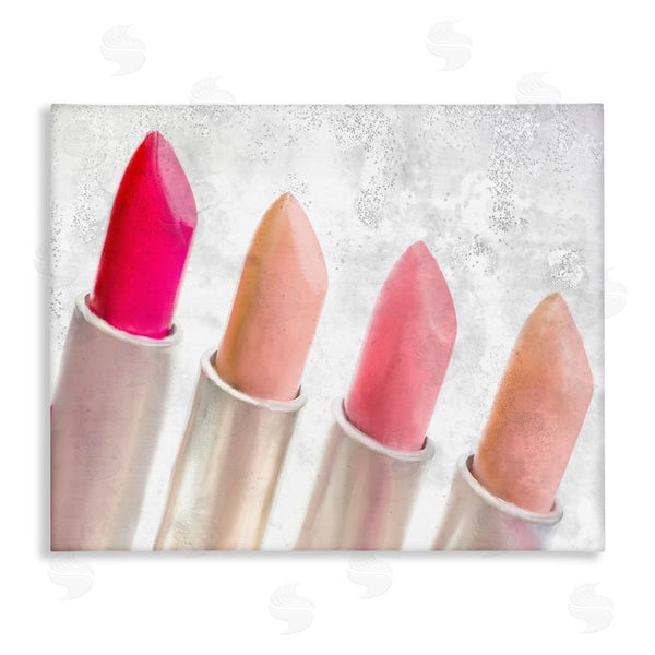 stupell industries Kim Allen | Stylish Lipstick Assortment Dazzling Glam Makeup Wall Art