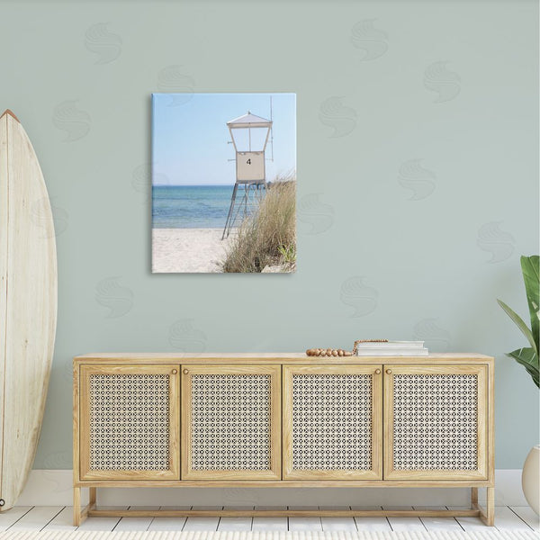 Stupell Industries Kim Allen | Summer Beach Hut Clear Skies Wall Art