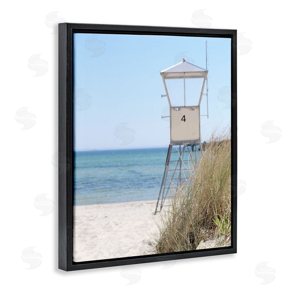 Stupell Industries Kim Allen | Summer Beach Hut Clear Skies Wall Art
