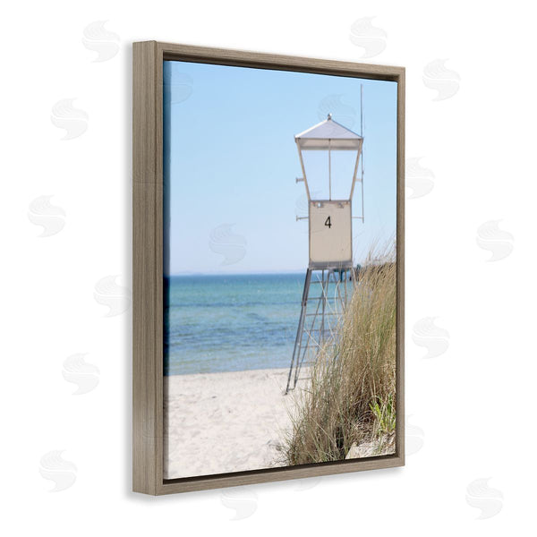 Stupell Industries Kim Allen | Summer Beach Hut Clear Skies Wall Art
