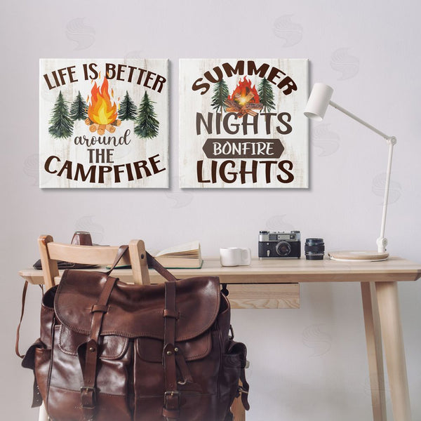 Stupell Industries Kim Allen | Summer Nights Campfire Wall Art