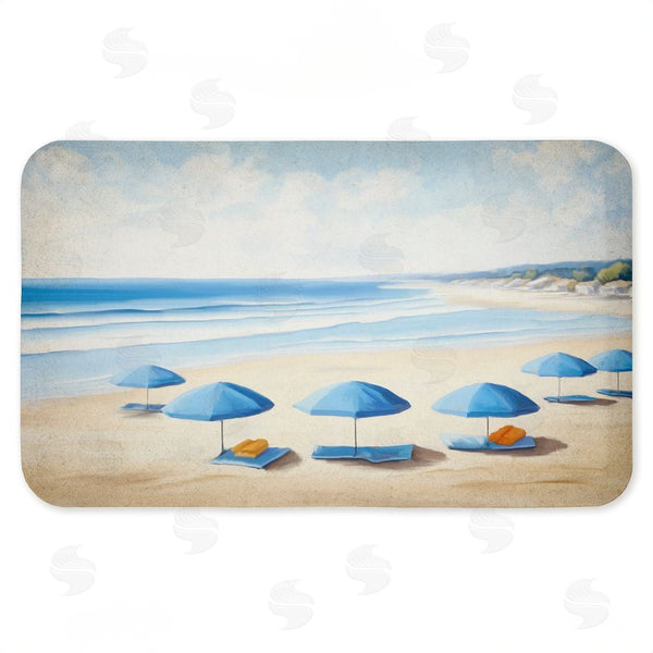 stupell industries Kim Allen | Summer Umbrella Beach Day Anti-Fatigue Mat