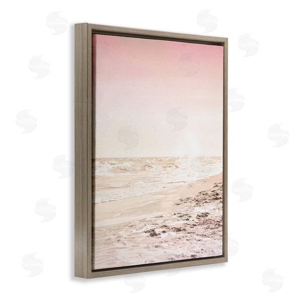 Stupell Industries Kim Allen | Sun Burnt Beach Coast Muted Incoming Tide Wall Art