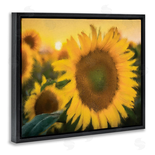 Stupell Industries Kim Allen | Sunflower Field Sunrise Realistic Soft Edges Wall Art
