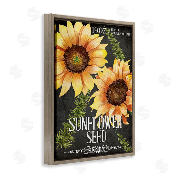 Stupell Industries Kim Allen | Sunflower Seed Vintage Poster