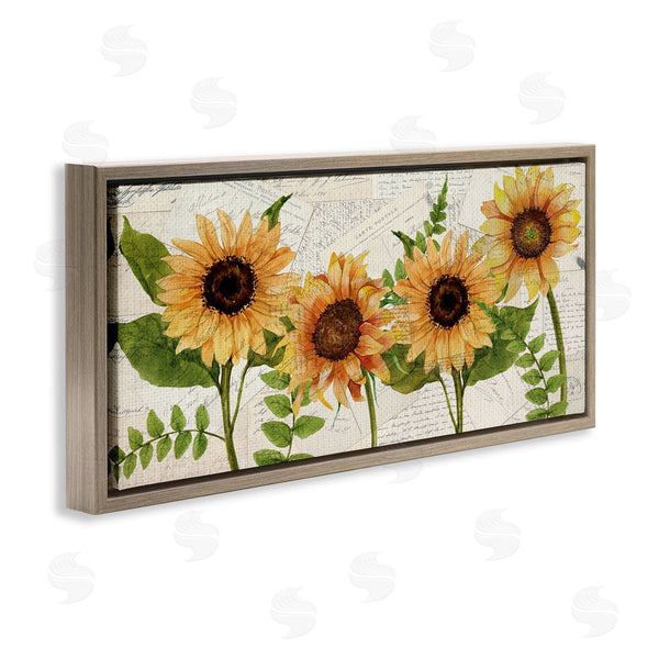 Stupell Industries Kim Allen | Sunflowers And Vintage Postcards Wall Art