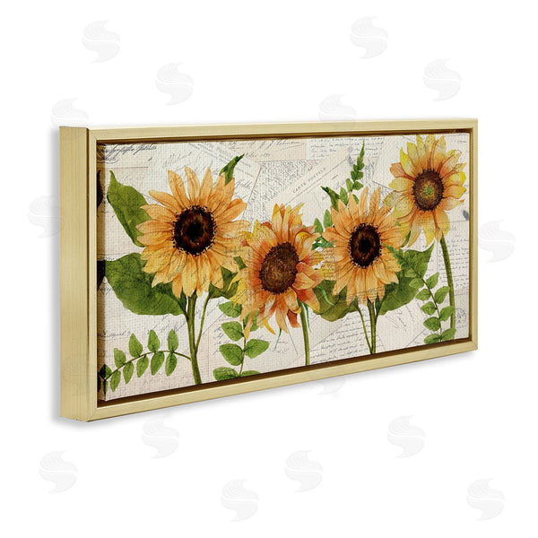 Stupell Industries Kim Allen | Sunflowers And Vintage Postcards Wall Art