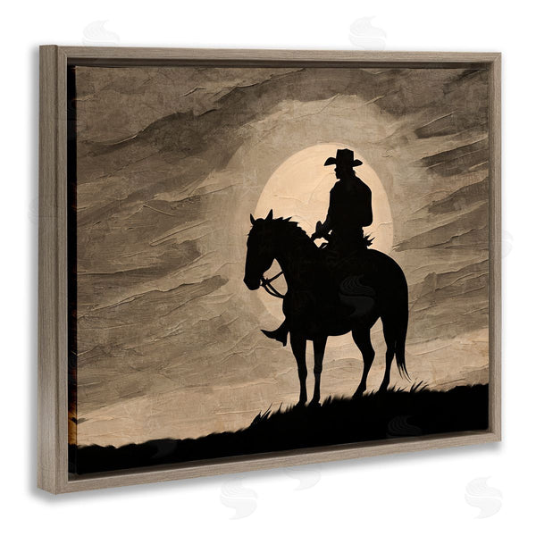 Stupell Industries Kim Allen | Sunset Cowboy With Horse