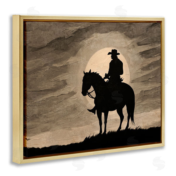 Stupell Industries Kim Allen | Sunset Cowboy With Horse