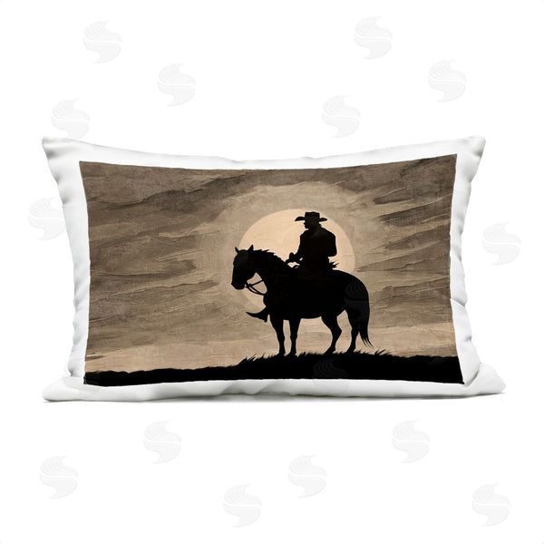 Stupell Industries Kim Allen | Sunset Cowboy With Horse Printed Throw Pillow