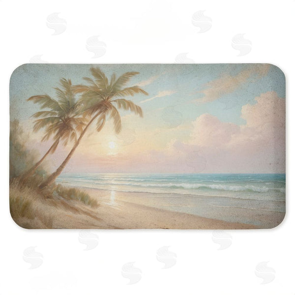 stupell industries Kim Allen | Sunset View Beach Palms Anti-Fatigue Mat