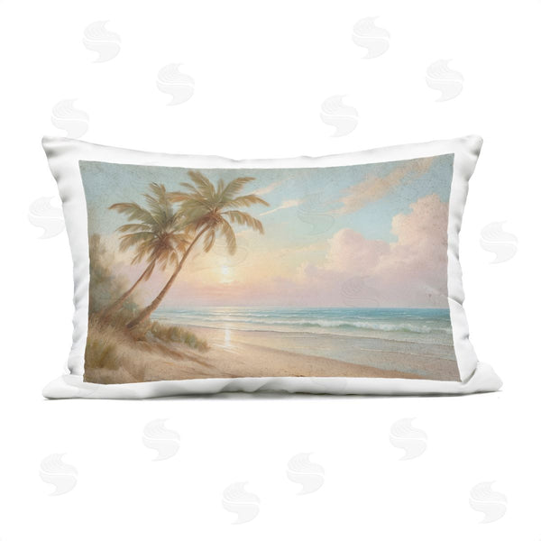 Stupell Industries Kim Allen | Sunset View Beach Palms Printed Throw Pillow
