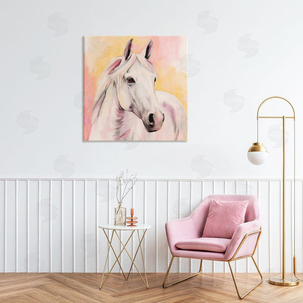 Stupell Industries Kim Allen | Sunset White Horse Wall Art