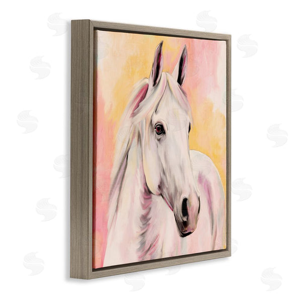 Stupell Industries Kim Allen | Sunset White Horse Wall Art