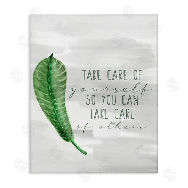 stupell industries Kim Allen | Take Care of Yourself Green Leaf