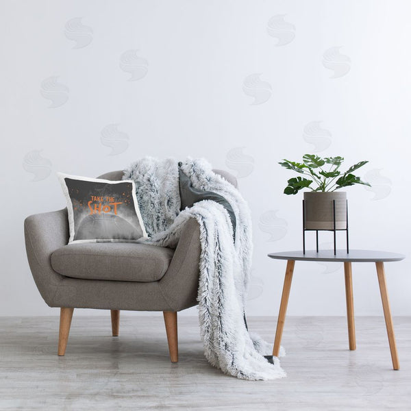 Stupell Industries Kim Allen | Take The Shot Basketball Printed Throw Pillow