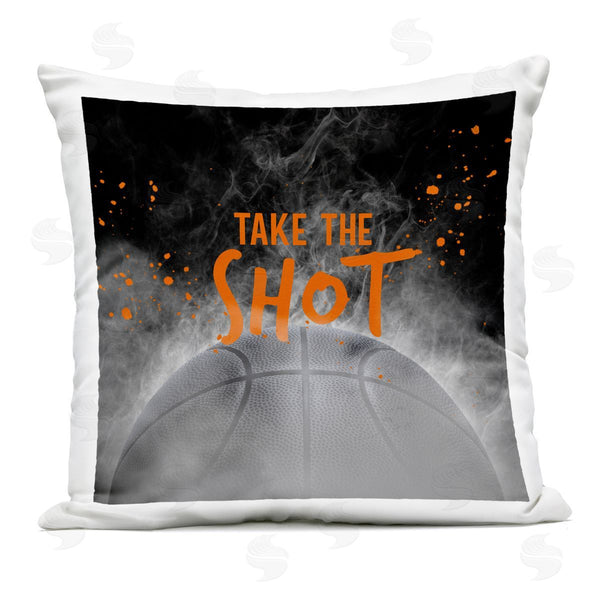 Stupell Industries Kim Allen | Take The Shot Basketball Printed Throw Pillow