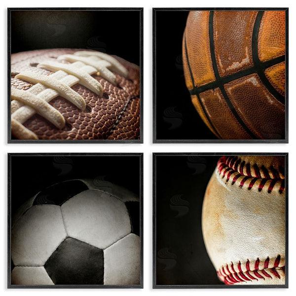 Stupell Industries Kim Allen | Team Sports Balls Closeups Wall Art