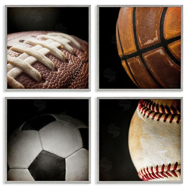 Stupell Industries Kim Allen | Team Sports Balls Closeups Wall Art
