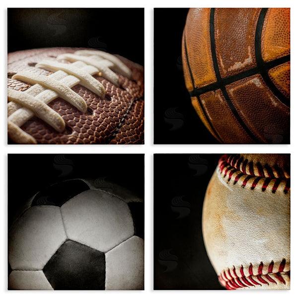 stupell industries Kim Allen | Team Sports Balls Closeups Wall Art