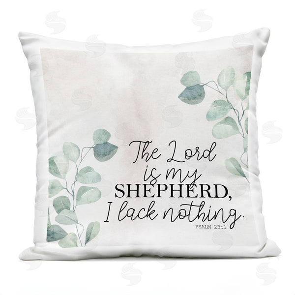 Stupell Industries Kim Allen | The Lord Script With Eucalyptus Printed Throw Pillow