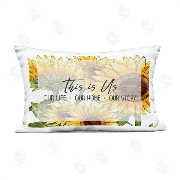 Stupell Industries Kim Allen | This Is Us Sunflowers Printed Throw Pillow