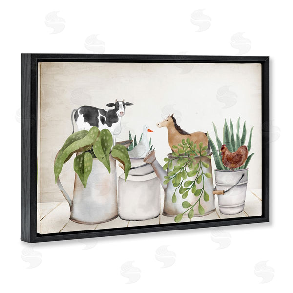 Stupell Industries Kim Allen | Tin Farm Animal Plants