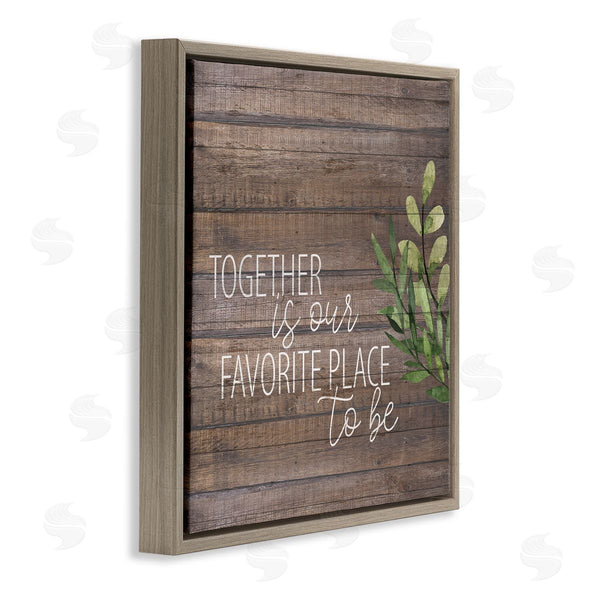 Stupell Industries Kim Allen | Together Sentiment On Rustic