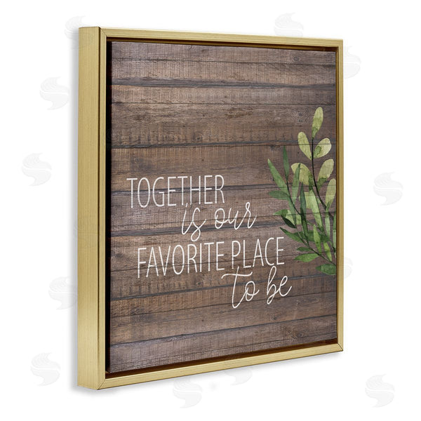 Stupell Industries Kim Allen | Together Sentiment On Rustic