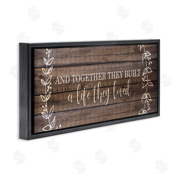 Stupell Industries Kim Allen | Together They Built Love Pattern Wall Art
