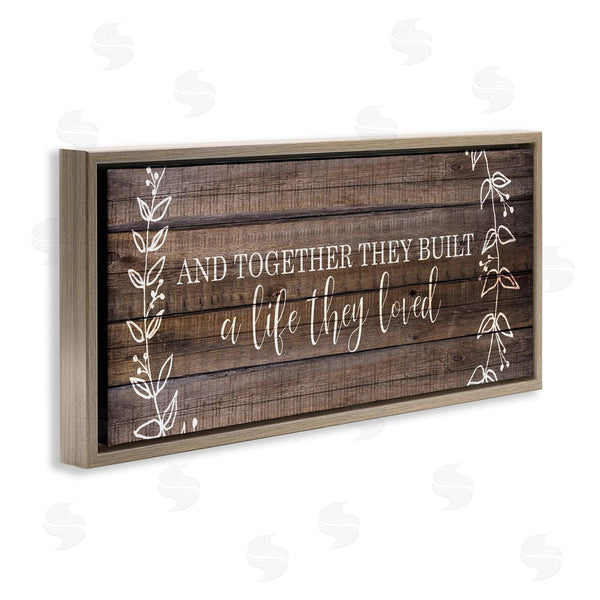 Stupell Industries Kim Allen | Together They Built Love Pattern Wall Art