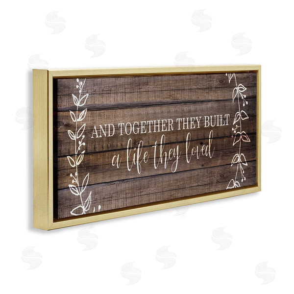 Stupell Industries Kim Allen | Together They Built Love Pattern Wall Art