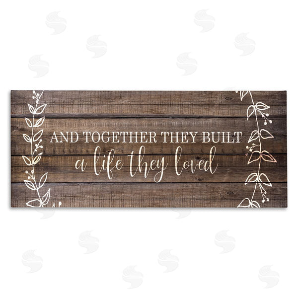 stupell industries Kim Allen | Together They Built Love Pattern Wall Art