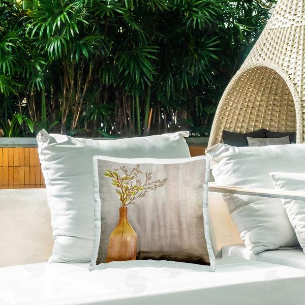 Stupell Industries Kim Allen | Traditional Amber Vase Printed Throw Pillow