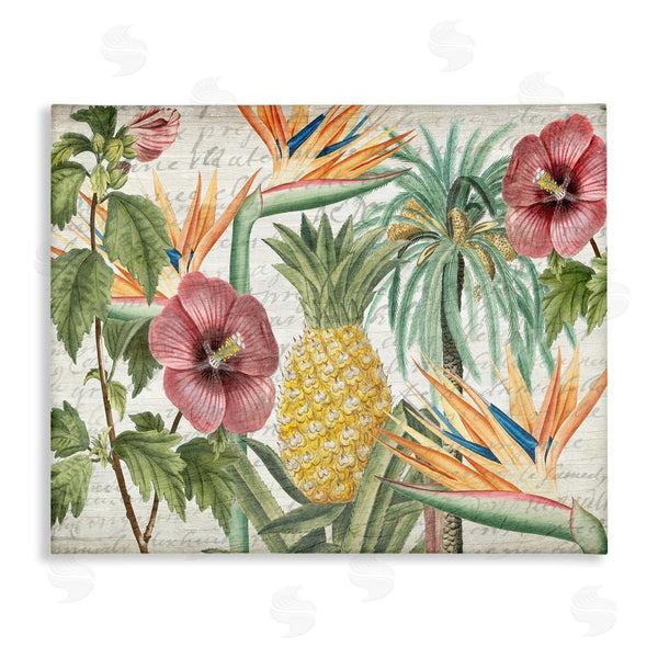 stupell industries Kim Allen | Tropical Flower Pineapple Arrangement