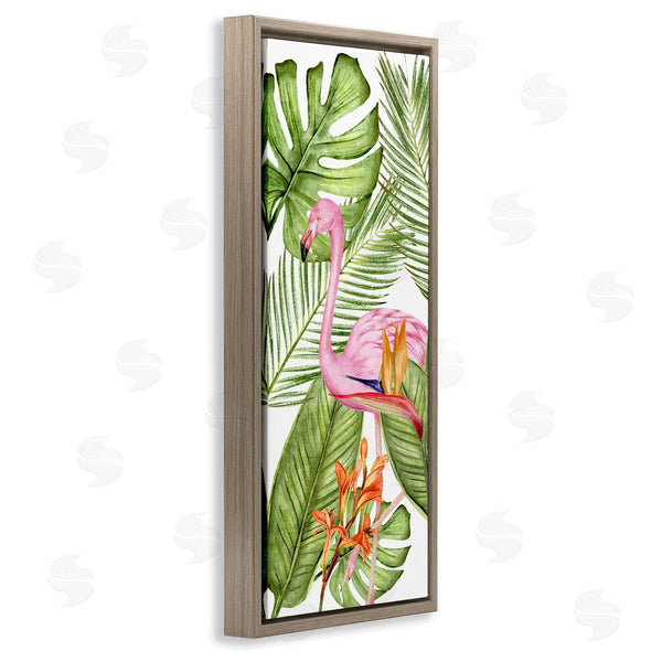 Stupell Industries Kim Allen | Tropical Plants & Flamingo Wall Art