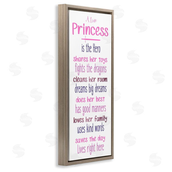 Stupell Industries Kim Allen | True Princess Is The Hero