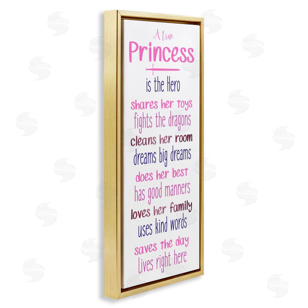 Stupell Industries Kim Allen | True Princess Is The Hero
