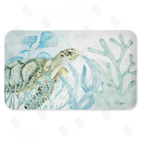 stupell industries Kim Allen | Turtle In The Sea Anti-Fatigue Mat