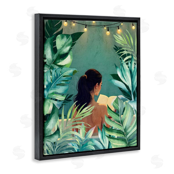 Stupell Industries Kim Allen | Twinkle Palm Girl Portrait