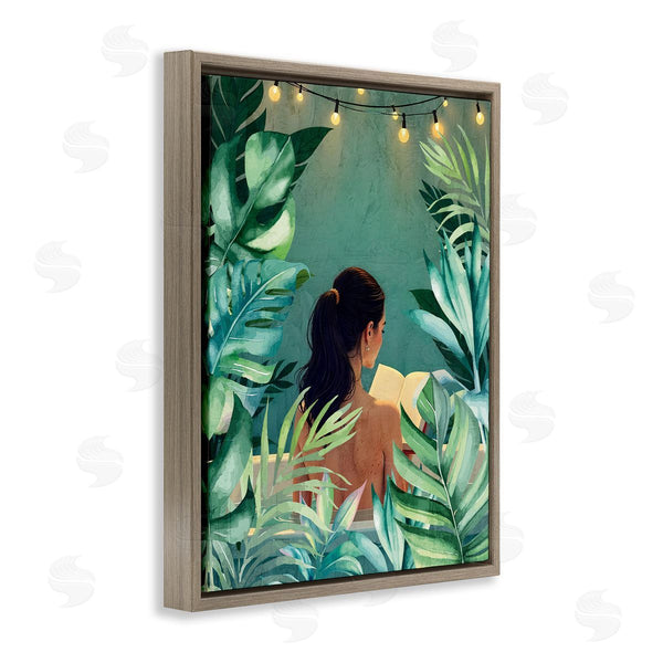 Stupell Industries Kim Allen | Twinkle Palm Girl Portrait