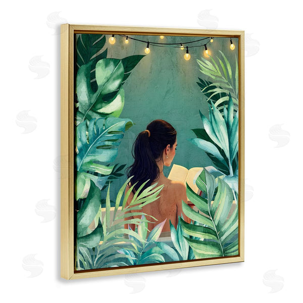 Stupell Industries Kim Allen | Twinkle Palm Girl Portrait
