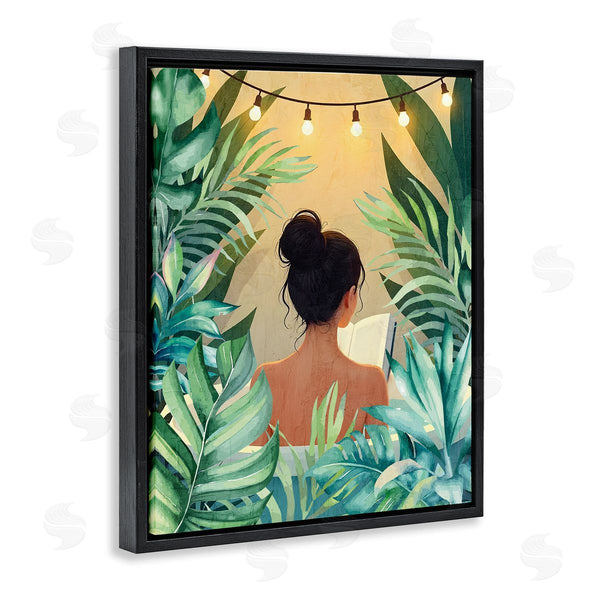 Stupell Industries Kim Allen | Twinkle Plant Girl Portrait