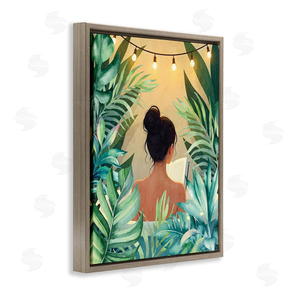 Stupell Industries Kim Allen | Twinkle Plant Girl Portrait