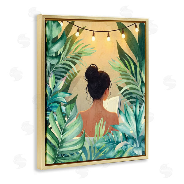 Stupell Industries Kim Allen | Twinkle Plant Girl Portrait