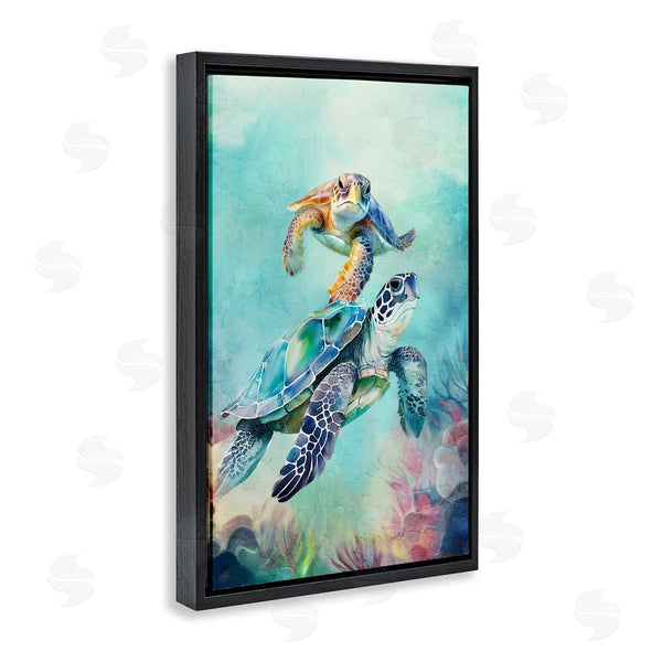 Stupell Industries Kim Allen | Undersea Sea Turtle Pair