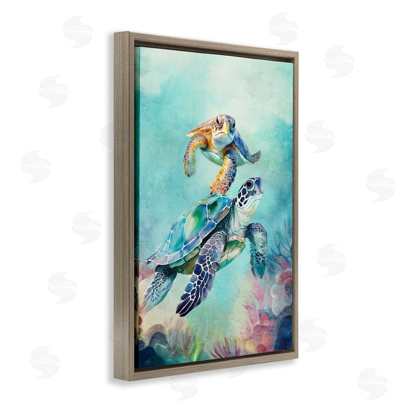 Stupell Industries Kim Allen | Undersea Sea Turtle Pair